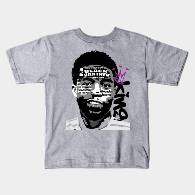 KING Wakanda Forever Kids T-Shirt by MISCRE8 MERCH
